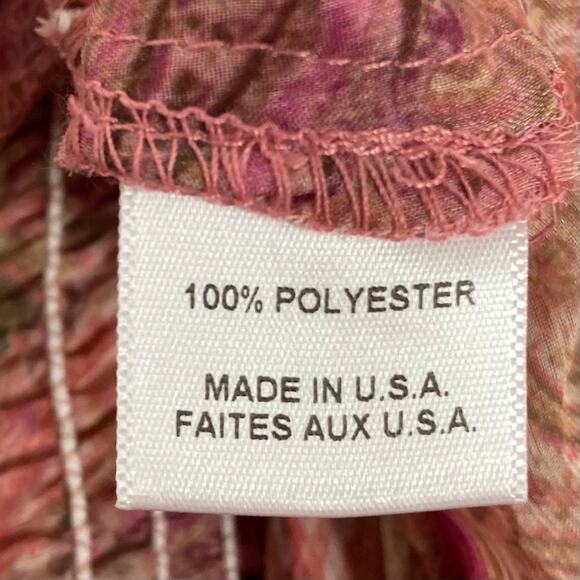 NWT MISA Los Angeles Dress M Pink Chiffon Paisley Fit&Flare Tiered 2-V”Stefanya - Picture 8 of 11